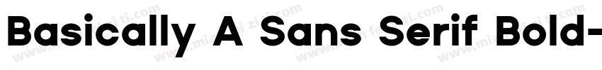Basically A Sans Serif Bold字体转换
